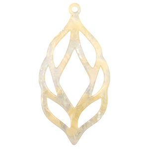 Pendentifs en r&eacute;sine Beige sable transparent