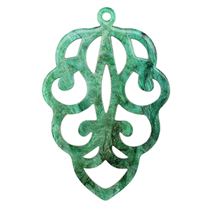 Pendentifs en r&eacute;sine Multicolore vert