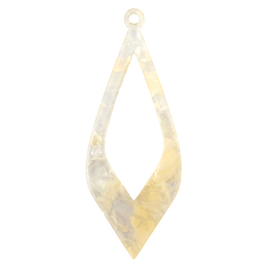 Pendentifs en r&eacute;sine Beige sable transparent