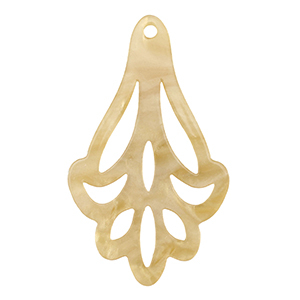 Pendentifs en r&eacute;sine Beige sable