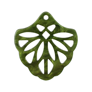 Pendentifs en r&eacute;sine Vert mousse