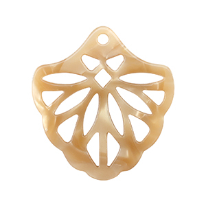 Pendentifs en r&eacute;sine Marron sable