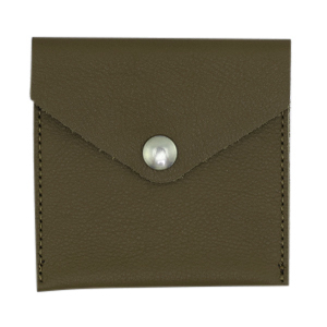 Porte monnaie petit Vert olive fonc&eacute;