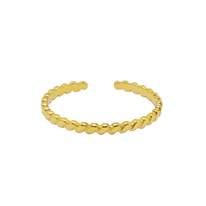 Bagues en acier Inox Dor&eacute;