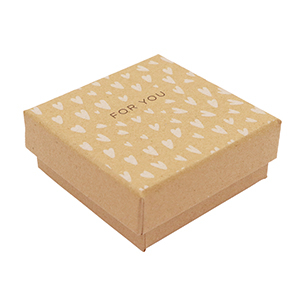 Bo&icirc;te &eacute;crin &agrave; bijoux "for you"&nbsp; Marron