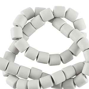 Perles en polym&egrave;re 6mm Gris clair
