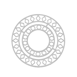 Breloques en acier Inox boh&egrave;mes 30mm Argent&eacute;