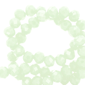 Perles &agrave; facettes 4x3mm disque Heishi Vert menthe