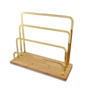 Pr&eacute;sentoir bijoux pour boucles d'oreilles Natural-dor&eacute;