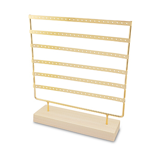 Pr&eacute;sentoir bijoux pour boucles d'oreilles Natural-dor&eacute;