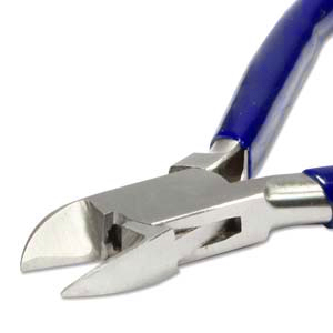 Beadsmith pince coupante avec ressort Bleu-argent&eacute;