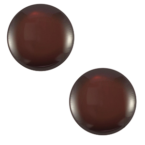 Cabochon classique 20mm Polaris Elements Lucido Cacao marron