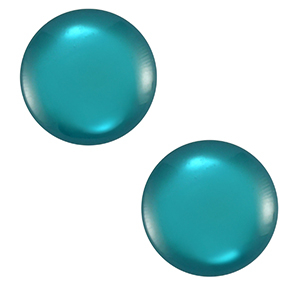 Cabochon classique 12mm Polaris Elements Lucido Vert sarcelle