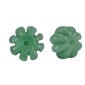 Pierres naturelles perles Quartz Aventurine fleur Vert