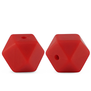 Perles en silicone diamant Rouge