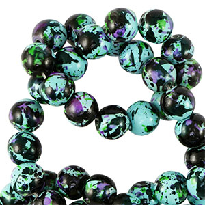 Perles en c&eacute;ramique 8mm Multicolore