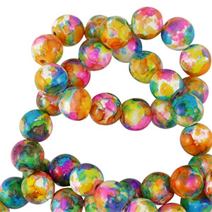 Perles en c&eacute;ramique 8mm Multicolore