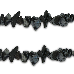 Perles chipstone Pierre de Neige Noir-anthracite marbre