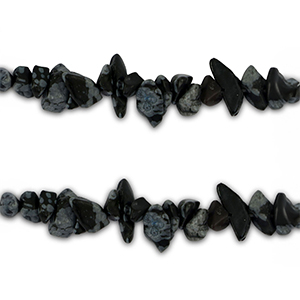 Perles chipstone Noir-anthracite marbre