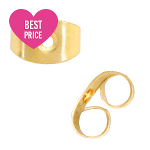 Appr&ecirc;ts en acier inox papillons boucles d'oreilles Dor&eacute;