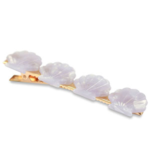 Accessoires pour cheveux pince &agrave; cheveux coquille Lilas