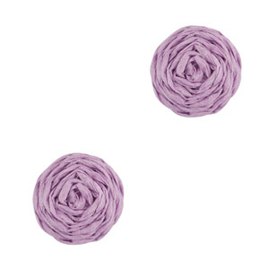 Pendentifs en Raphia 12mm Lilas