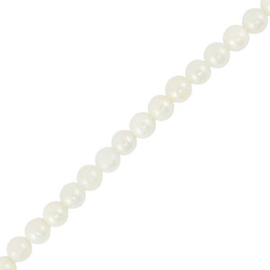 Perles coquillage rond Blanc