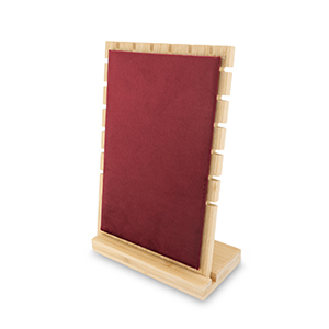 Pr&eacute;sentoir bijoux pour colliers Natural-bordeaux