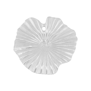 Breloques en acier Inox n&eacute;nuphar Argent&eacute;