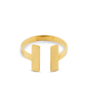 Bagues en acier Inox Dor&eacute;