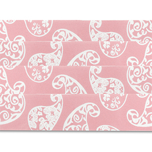Lot de 4 bandanas Rose clair-blanc