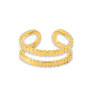 Bagues en acier Inox Dor&eacute;