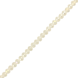 Perles &agrave; facettes 4x3mm disque Heishi Transparent