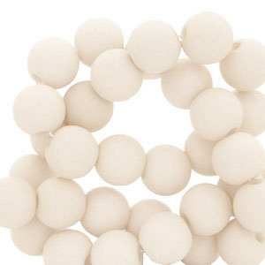 Perles acryliques 6 mm Off white