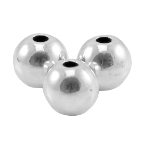 Perles en m&eacute;tal DQ 3mm Argent&eacute; antique (sans nickel)