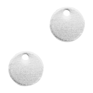 Breloques en m&eacute;tal DQ 8mm Argent&eacute; antique (sans nickel)