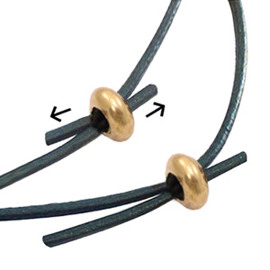 Perles d'arr&ecirc;t en m&eacute;tal DQ 8x4mm Bronze antique (sans nickel)