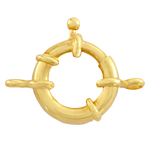 Appr&ecirc;ts en m&eacute;tal DQ fermoir bou&eacute;e 21mm avec anneaux Dor&eacute; (sans nickel)