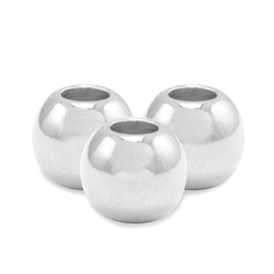 Perles en m&eacute;tal DQ 6mm Argent&eacute; antique (sans nickel)