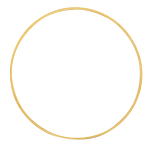 Appr&ecirc;ts en m&eacute;tal DQ anneau ferm&eacute; 40mm Dor&eacute; (sans nickel)