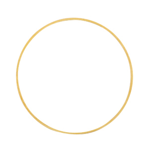 Appr&ecirc;ts en m&eacute;tal DQ anneau ferm&eacute; 30mm Dor&eacute; (sans nickel)