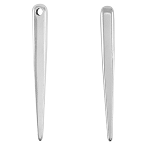 Breloques en m&eacute;tal DQ c&ocirc;ne Argent&eacute; antique (sans nickel)