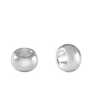 Perles en m&eacute;tal DQ rondelle 7mm Argent&eacute; antique (sans nickel)