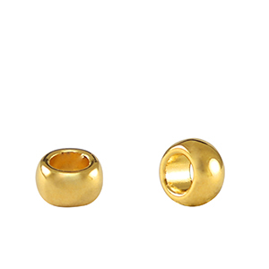 Perles en m&eacute;tal DQ rondelle 5mm Dor&eacute; (sans nickel)