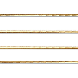 Appr&ecirc;ts en acier Inox cha&icirc;ne maille jaseron serpentine D&oacute;re