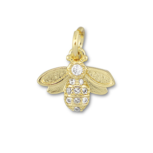 M&eacute;tal TQ laiton breloques abeille Dor&eacute;