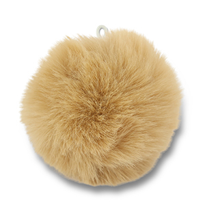 Pendentifs accroche-regard pompon Marron clair