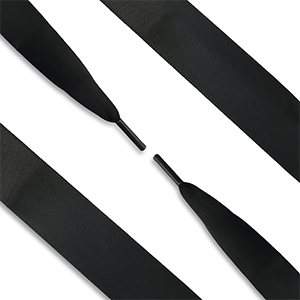 Lacet pour chaussure tendance organza Noir