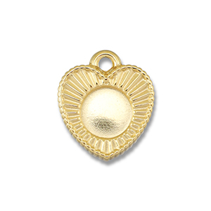 BY31&reg; Breloques en acier Inox avec serti pour SS34 flatback Dor&eacute;