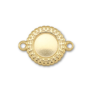 BY31&reg; Connecteur en acier Inox avec serti pour SS30 flatback Dor&eacute;